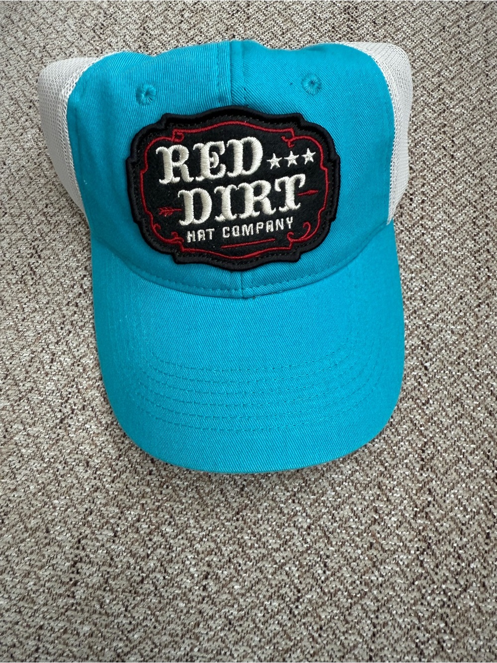 Red Dirt Hat Co Teal & White Trucker Hat SnapBack